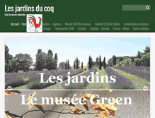 Tablet Screenshot of lesjardinsducoq.com